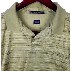 Tiger Woods Golf Polo Shirt Mens XL Striped Short Sleeve Casual Sport